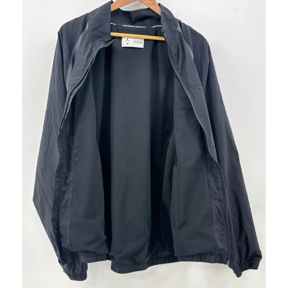 Nike Air Jordan Sport Jam Warm Up Jacket Men's XL Black Gray Mesh Lining